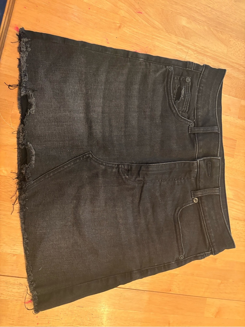 American Eagle Outfitters Black Denim Mini Skirt